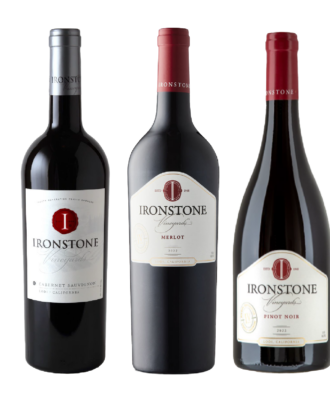 Selección de vino tinto Ironstone